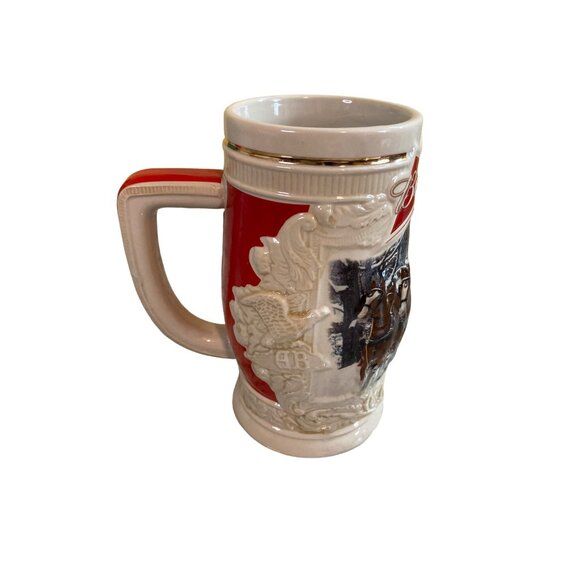 2014 Budweiser Holiday Stein Holiday Lane w/ Box COA Clydesdales Collectible - Picture 2 of 6